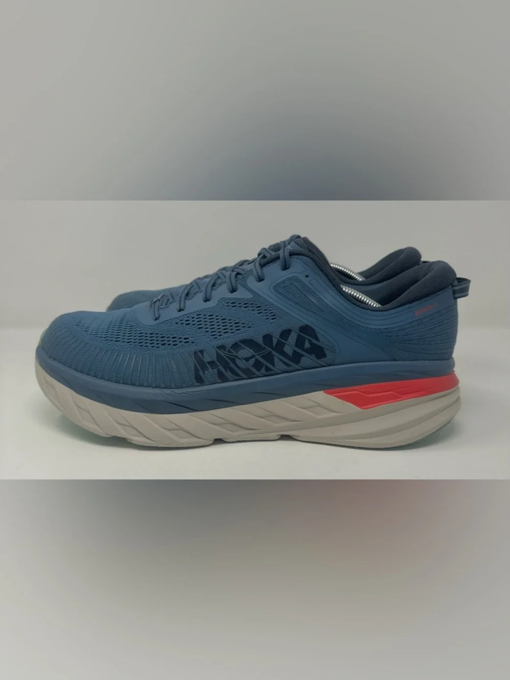 Hoka Bondi 7 Men’s Real Teal Outer Space Blue Running (Cleaned & Refreshed)